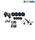 Gofitindia 100 kg weight + bench + 2 Barbells + 2 dumbbell rods +Accessories