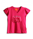 Unamia Pink Party Time Embellished Top For Kids