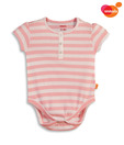 Unamia Pink Striped Rompers For Kids