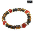 Piebee Tiger Eye Carnelian Lucky Charm Bracelet