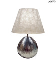 LightO Metal Base Lamp With Fabric Shade