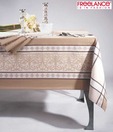 Freelance Printed Brown & White Verona Table Cover