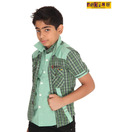 Pokins Catchy Green Shirt For Kids