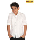 Pokins Disciplined White Shirt For Kids