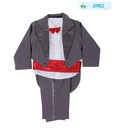 Jonez Grey Tuxedo Suit For Kids