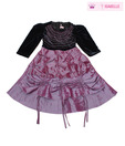 Isabelle Navy & Purple Beaded Frock For Kids
