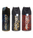 Adiction Men Deo (Paris, Tokyo, London)-Each 150 ml