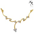 Ag Real Diamond Zigzag Fashionable Mangalsutra