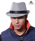 Alvaro Lovely White & Black Checkered Print Hat