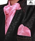Alvaro Pink Cravat & Square Pocket Set