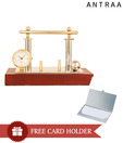 Antraa Impressive Gold & Silver Finish Table Top Clock