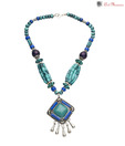 Art Mannia Pretty Blue Beaded Neckpiece