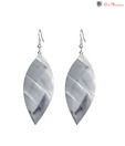 Art Mannia Petal Shaped Silver Earrings