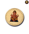 Aarya24kt Ganesha Gold plated coin AR-CN-001