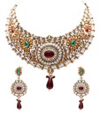 Asian Pearls & Jewels Sparkling Necklace Set