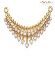 Avsar Real Gold and Diamond Fashion Mangalsutra