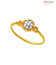 Avsar Dainty Gold & Diamond Ring