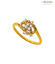 Avsar Classy Gold & Diamond Ring