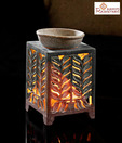 Aapno Rajasthan Carved T-lite Holder With Oil Burner