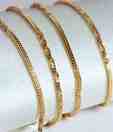 Aiza Box & Twist Pattern 18kt Gold Chain