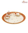 Aapno Rajasthan Gold Embossed Aarti Thali_64
