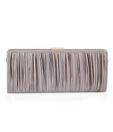 1 Bolzo Elegant Grey Pleated Clutch