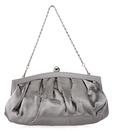 1 Bolzo Dark Grey Smart Pleat Clutch