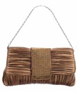 1Bolzo Bronze  Satin V11609 Clutch