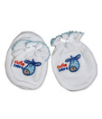 Baby Boo Mitten & Booty With Cute Embroidery - Set Of 2