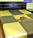 meSleep Elegant Taffeta Silk Digital Bed Cover