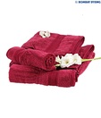 Bombay Dyeing Super Ultrx Maroon Bath & Hand Towel Set