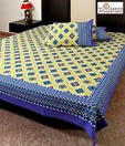 Aapno Rajasthan Hand Block Ethnic Double Bed Sheet Set