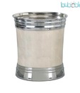 Plumeria  Trendy Off-White Waste Basket