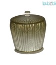 Plumeria  Green Colour Cotton Swab Container