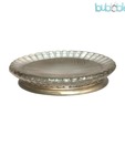 Plumeria  Grey Colour Round Resin Soap Dish