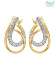 Bling Fashionable Double Drop American Diamond Earrings