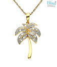 Bling Coconut Tree Shape American Diamond Pendant