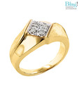 Bling  Square Shaped American Diamond Ring