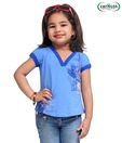Catmoss Cute Blue Designer Top For Kids