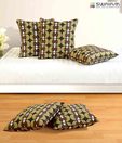 Swayam Olive Green Cushion Cover Set - 5 Pcs