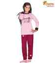 Chicita Pink & Maroon Night Suit For Kids