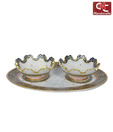 Craft N Craft Floral Oval Tray Set