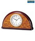 Rhythm Vintage Brown Beep Alarm Table Clock