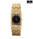 Calvino Fashionable Black Studded Watch