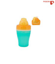 Pigeon Double Layer Straw Cup (Green & Orange)