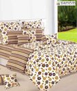 Swayam Multi-colour Floral Double Bed Sheet Set