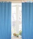 Dekor World Trendy Turquoise and Fluorescent Green Curtain