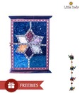 Little India Gemstone Studded Wooden Key Holder & A Freebie