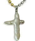 OPS. Beautiful Silver Alloy Pearl Pendant DSNP33-C