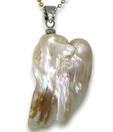 OPS. Beautiful Silver Alloy Pearl Pendant DSNP8-C